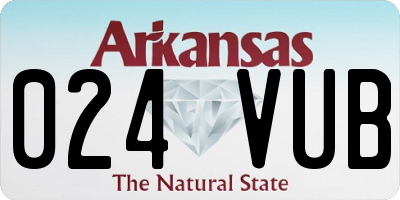 AR license plate 024VUB
