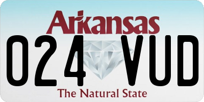 AR license plate 024VUD