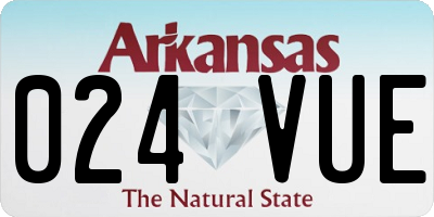 AR license plate 024VUE