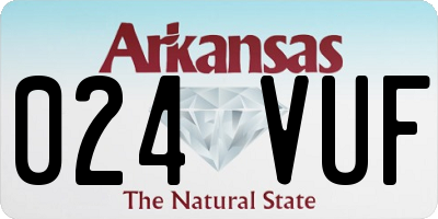 AR license plate 024VUF