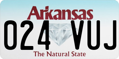 AR license plate 024VUJ