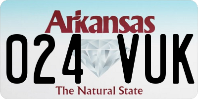 AR license plate 024VUK