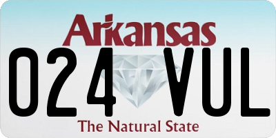 AR license plate 024VUL