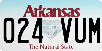 AR license plate 024VUM