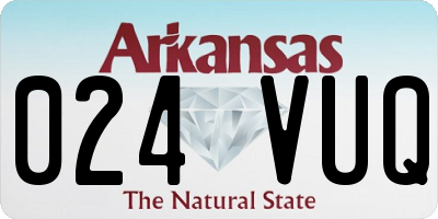 AR license plate 024VUQ