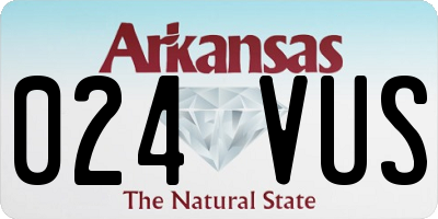 AR license plate 024VUS