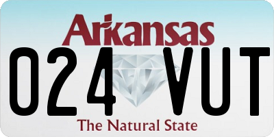 AR license plate 024VUT