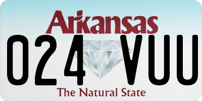 AR license plate 024VUU
