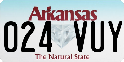 AR license plate 024VUY