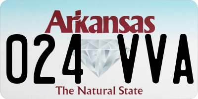 AR license plate 024VVA