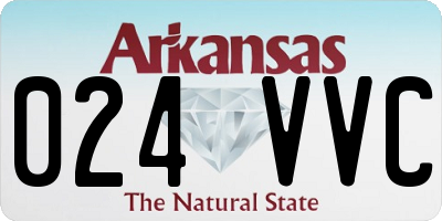 AR license plate 024VVC