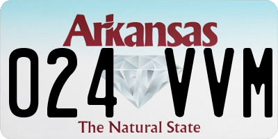 AR license plate 024VVM