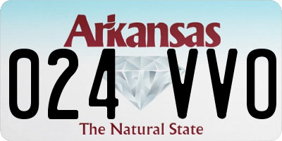AR license plate 024VVO