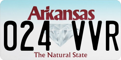 AR license plate 024VVR