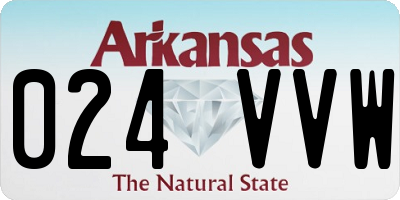 AR license plate 024VVW
