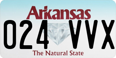AR license plate 024VVX