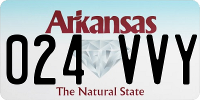 AR license plate 024VVY