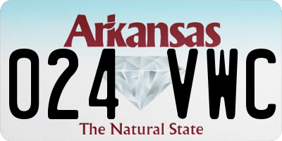 AR license plate 024VWC