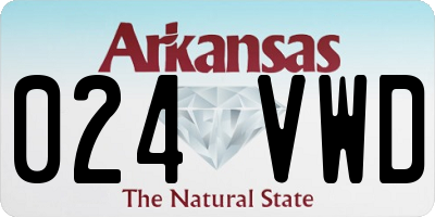 AR license plate 024VWD
