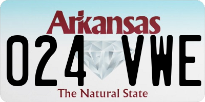 AR license plate 024VWE