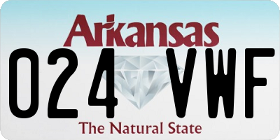 AR license plate 024VWF