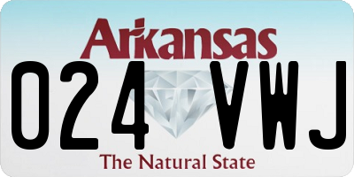 AR license plate 024VWJ
