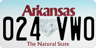 AR license plate 024VWO