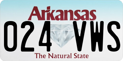 AR license plate 024VWS