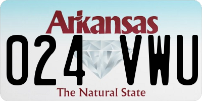 AR license plate 024VWU