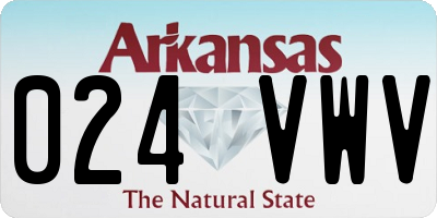 AR license plate 024VWV