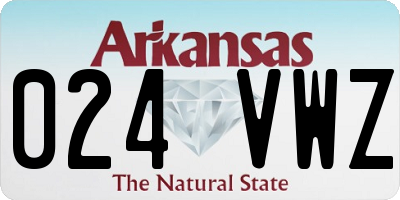 AR license plate 024VWZ