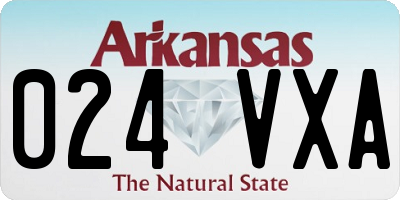 AR license plate 024VXA