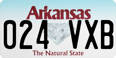 AR license plate 024VXB