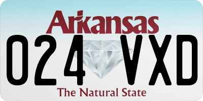 AR license plate 024VXD