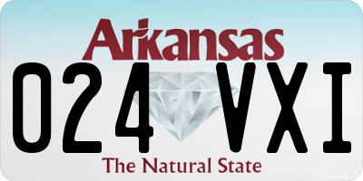 AR license plate 024VXI