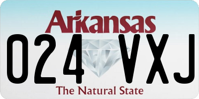 AR license plate 024VXJ