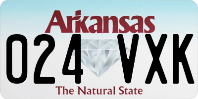 AR license plate 024VXK