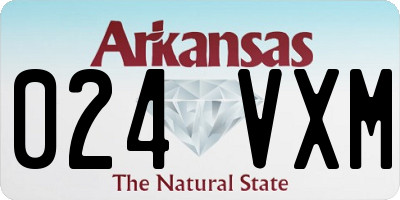 AR license plate 024VXM