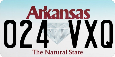 AR license plate 024VXQ
