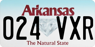AR license plate 024VXR