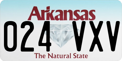 AR license plate 024VXV