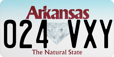 AR license plate 024VXY