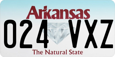 AR license plate 024VXZ