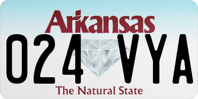 AR license plate 024VYA