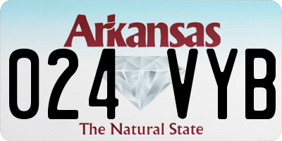 AR license plate 024VYB