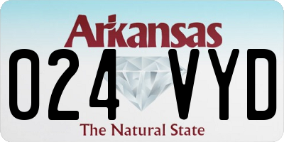AR license plate 024VYD