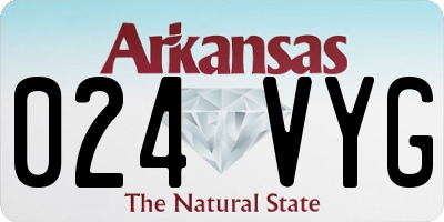 AR license plate 024VYG