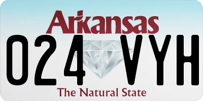 AR license plate 024VYH