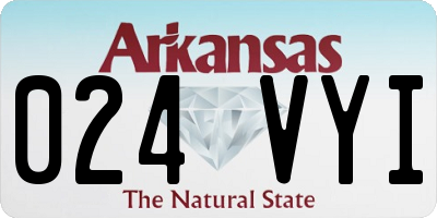AR license plate 024VYI