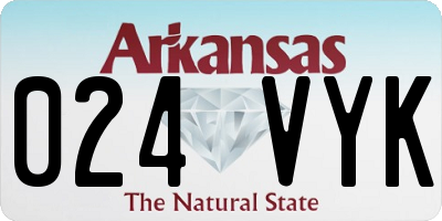 AR license plate 024VYK